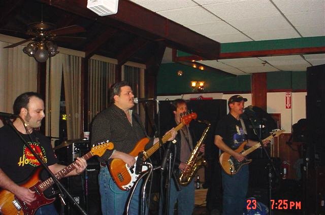 Dave, Doug, Rodney (sax) Tom...where are ya Larry?